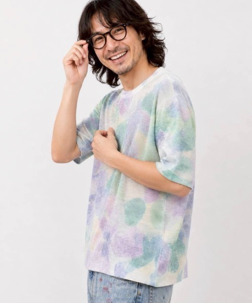 KAMINARI_TOKIO(カミナリトキオ)の「パステルフラワーシアーサマートップス(Tシャツ/カットソー・レディース・パープル系/ピンク系・FREE)」の8枚目の写真