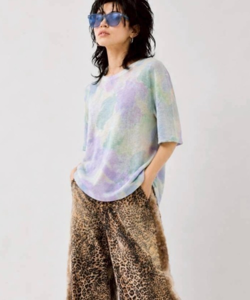 KAMINARI_TOKIO(カミナリトキオ)の「パステルフラワーシアーサマートップス(Tシャツ/カットソー・レディース・パープル系/ピンク系・FREE)」の6枚目の写真