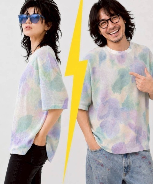 KAMINARI_TOKIO(カミナリトキオ)の「パステルフラワーシアーサマートップス(Tシャツ/カットソー・レディース・パープル系/ピンク系・FREE)」の12枚目の写真