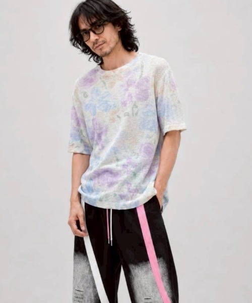 KAMINARI_TOKIO(カミナリトキオ)の「パステルフラワーシアーサマートップス(Tシャツ/カットソー・レディース・パープル系/ピンク系・FREE)」の11枚目の写真