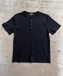 6D8 【STANDARD FIT】Waffle Henley T-Shirt　スタンダードフィット ワッフルヘンリーネックTシャツ