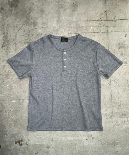 Coffee & Cigarettes(コーヒーアンドシガレッツ)の「6D8 【STANDARD FIT】Waffle Henley T-Shirt スタンダードフィット ワッフルヘンリーネックTシャツ(Tシャツ/カットソー・メンズ・グレー/ホワイト/ブラック・M/XL/L)」の21枚目の写真