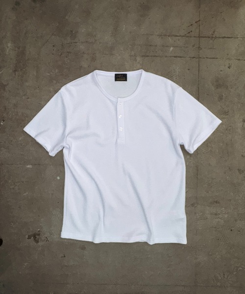 Coffee & Cigarettes(コーヒーアンドシガレッツ)の「6D8 【STANDARD FIT】Waffle Henley T-Shirt スタンダードフィット ワッフルヘンリーネックTシャツ(Tシャツ/カットソー・メンズ・グレー/ホワイト/ブラック・M/XL/L)」の22枚目の写真