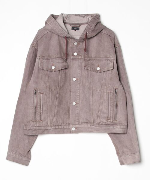 BEAMS(ビームス)の「フード トラック デニムジャケット(デニムジャケット・メンズ・ブルー/ブラウン・XL/M/L)」の1枚目の写真