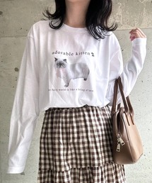 CATリボンロンT／長袖Tシャツ