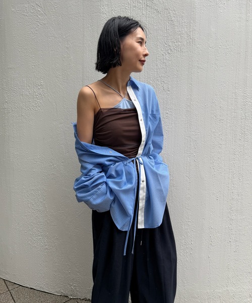 SHEER WAIST MARK OVERSIZE SHIRT（シャツ/ブラウス）｜Ameri（アメリ