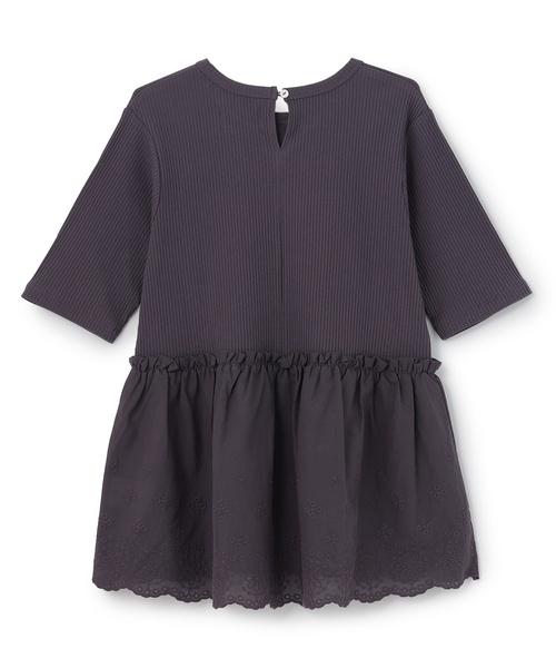 petit main LIEN(プティマインリアン)の「【リンク/接触冷感】レースドッキングT(Tシャツ/カットソー・レディース・ターコイズブルー/チャコール・F)」の9枚目の写真