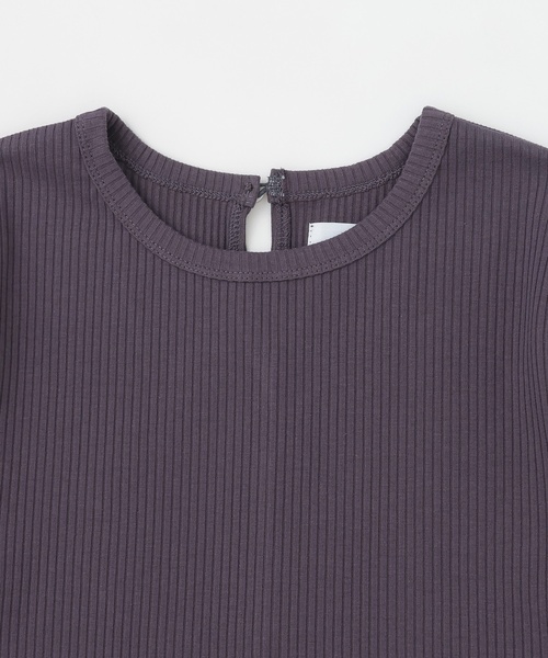 petit main LIEN(プティマインリアン)の「【リンク/接触冷感】レースドッキングT(Tシャツ/カットソー・レディース・ターコイズブルー/チャコール・F)」の10枚目の写真