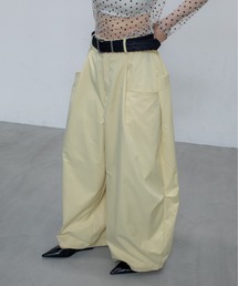 uyu.（ウユ）の「Tuck Wide Color Slacks/タックワイドカラースラックスパンツ（スラックス）」