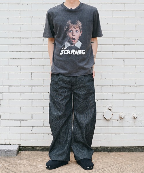 CONZ(コンズ)の「curve leg trousers pique denim 2.0(デニムパンツ・メンズ・ストライプ・1/3/2)」の10枚目の写真