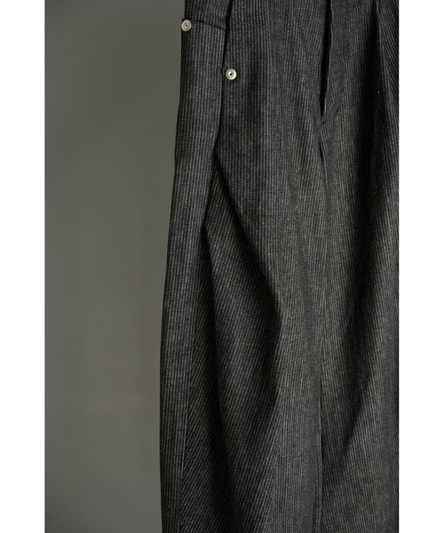 CONZ(コンズ)の「curve leg trousers pique denim 2.0(デニムパンツ・メンズ・ストライプ・1/3/2)」の19枚目の写真