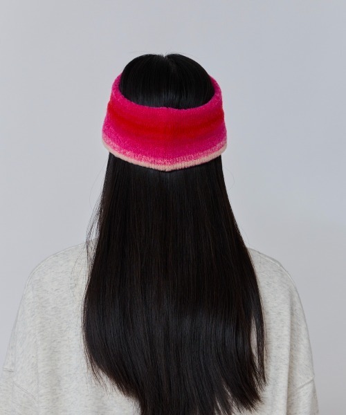 OVERRIDE(オーバーライド)の「OVERRIDE KNIT GRADATION HAIRBAND / オーバーライド(ヘアバンド・レディース・ブラック/ピンク/ブラウン・57~59cm)」の10枚目の写真