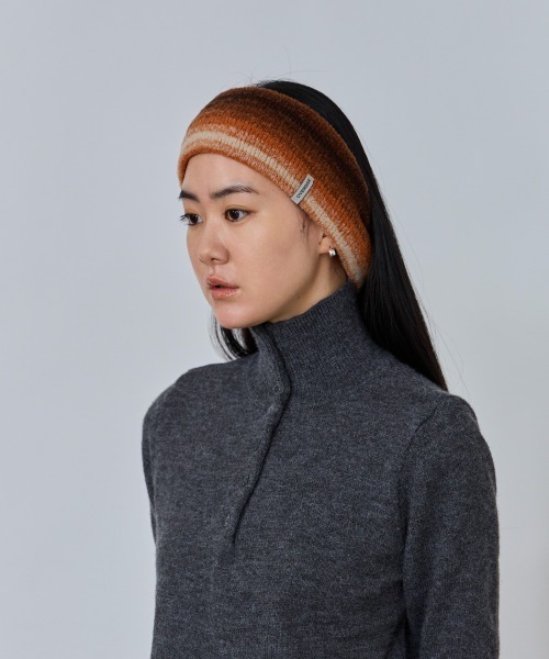 OVERRIDE(オーバーライド)の「OVERRIDE KNIT GRADATION HAIRBAND / オーバーライド(ヘアバンド・レディース・ブラック/ピンク/ブラウン・57~59cm)」の16枚目の写真