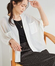 SHOO・LA・RUE | 【洗濯機可/選べる6色】ナチュラルな風合いが魅力 ゆったり楊柳シアードルマンブラウス(シャツ/ブラウス)