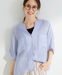 SHOO・LA・RUE | 【洗濯機可/選べる6色】ナチュラルな風合いが魅力 ゆったり楊柳シアードルマンブラウス(シャツ/ブラウス)