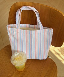Liaa/ストライプ ミニトートバッグ A18830