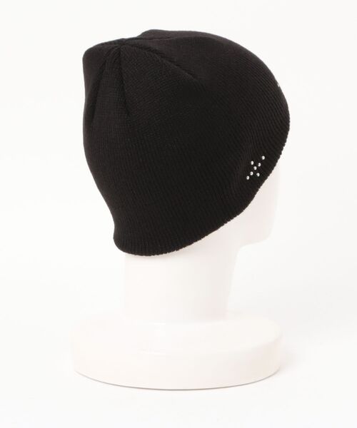 Chikashitsu +（チカシツプラス）の「【Chikashitsu +】stella studs knit beanie / 【チカシツプラス】ステラスタッズニットビーニー（ニットキャップ/ビーニー・メンズ・ブラック・ONE SIZE）」の14枚目の写真