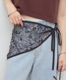 シャイニーレーススカーフ