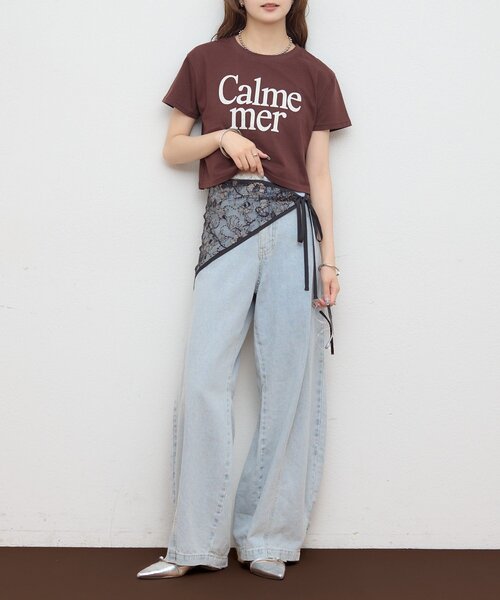 mystic(ミスティック)の「シャイニーレーススカーフ(バンダナ/スカーフ・レディース・ブラック/アイボリー・ONE SIZE)」の11枚目の写真