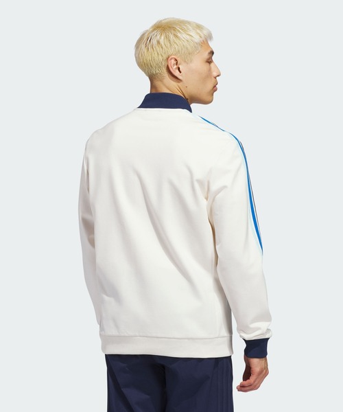 adidas(アディダス)の「オリジナルスゴルフ 3st HZ スウエット【adidas Golf/アディダスゴルフ】(スウェット・メンズ・ホワイト×ブルー・MEDIUM/SMALL/X-LARGE/XX-LARGE/3XL/LARGE)」の2枚目の写真