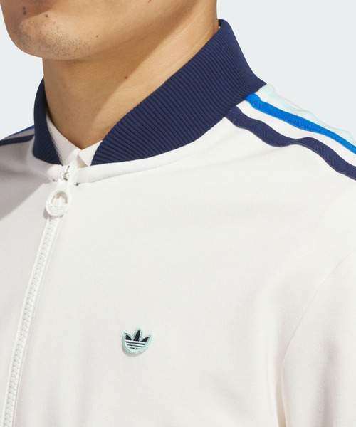 adidas(アディダス)の「オリジナルスゴルフ 3st HZ スウエット【adidas Golf/アディダスゴルフ】(スウェット・メンズ・ホワイト×ブルー・MEDIUM/SMALL/X-LARGE/XX-LARGE/3XL/LARGE)」の5枚目の写真