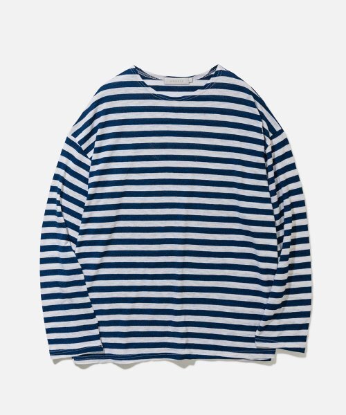VASTIC(バスティック)の「スロップストライプロングスリーブ_ブルー/ホワイト(Tシャツ/カットソー・メンズ・その他・LARGE/MEDIUM)」の2枚目の写真