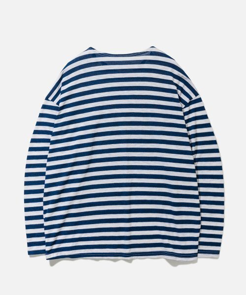 VASTIC(バスティック)の「スロップストライプロングスリーブ_ブルー/ホワイト(Tシャツ/カットソー・メンズ・その他・LARGE/MEDIUM)」の3枚目の写真