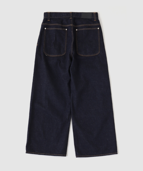 JIEDA（ジエダ）の「JIEDA / ジエダ ONE TUCK DENIM PANTS（デニムパンツ・メンズ・ネイビー・1/2）」の2枚目の写真