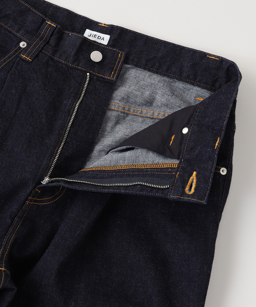 JIEDA（ジエダ）の「JIEDA / ジエダ ONE TUCK DENIM PANTS（デニムパンツ・メンズ・ネイビー・1/2）」の5枚目の写真