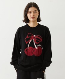 CHERRY LOGO KNIT TOP