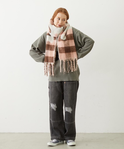 MILKFED.(ミルクフェド)の「CHERRY LOGO KNIT TOP(ニット/セーター・レディース・アッシュ/ブラック/オフホワイト・ONE SIZE)」の21枚目の写真