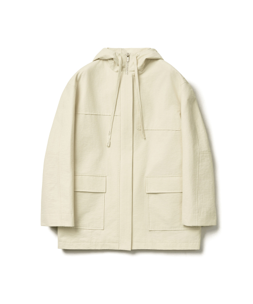TTUDEMENT(トュードメント)の「HOODED HALF TRENCH_CREAM(トレンチコート・レディース・その他・SMALL/MEDIUM)」の3枚目の写真