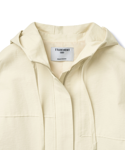 TTUDEMENT(トュードメント)の「HOODED HALF TRENCH_CREAM(トレンチコート・レディース・その他・SMALL/MEDIUM)」の5枚目の写真