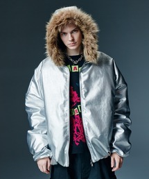 glamb（グラム）の「Synth Leather Puff Jacket / シンセレザーパフジャケット（ダウンジャケット/コート）」