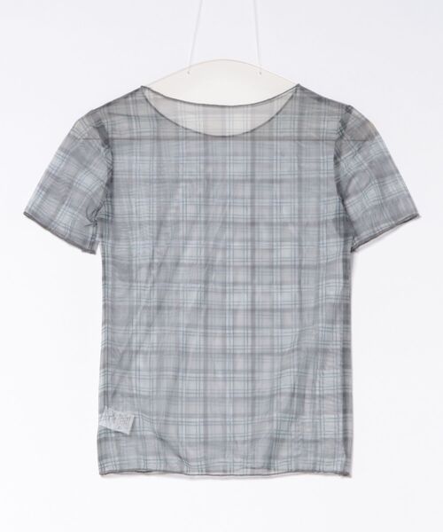 almo（アルモ）の「【TUNE】半袖チェック柄カットソー（Tシャツ/カットソー・レディース・ベージュ/グレー・FREE）」の12枚目の写真