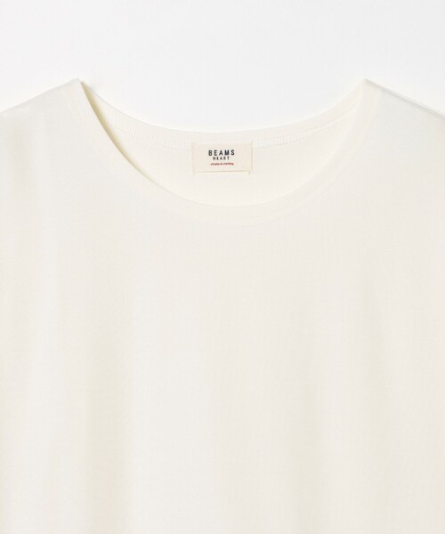 BEAMS HEART(ビームスハート)の「カットワークレース 切替 プルオーバー(Tシャツ/カットソー・レディース・オフホワイト/ブラック・FREE)」の4枚目の写真