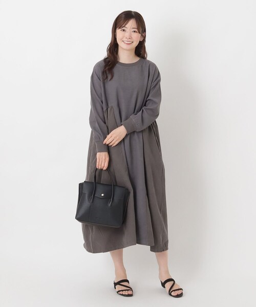 one'sterrace(ワンズテラス)の「Legato LargoかるいかばんDuo2wayショルダー(ショルダーバッグ・レディース・ブラック系8/ベージュ系その他7/アイボリー系8・99)」の10枚目の写真
