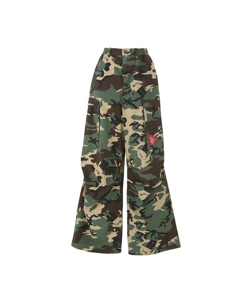 HYSTERIC GLAMOUR(ヒステリックグラマー)の「ミリタリーカーゴパンツ(カーゴパンツ・レディース・カーキ系/ブルー系その他/カーキ/ブラック・SMALL/MEDIUM)」の3枚目の写真