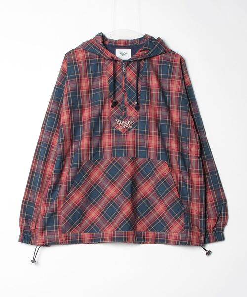 younger song(ヤンガーソング)の「ys assortment anorak hoodie(ブルゾン・メンズ・レッド系/ブルー系・LARGE/MEDIUM)」の2枚目の写真