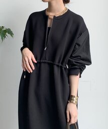 【WEB限定】袖異素材切替ダンボールワンピース