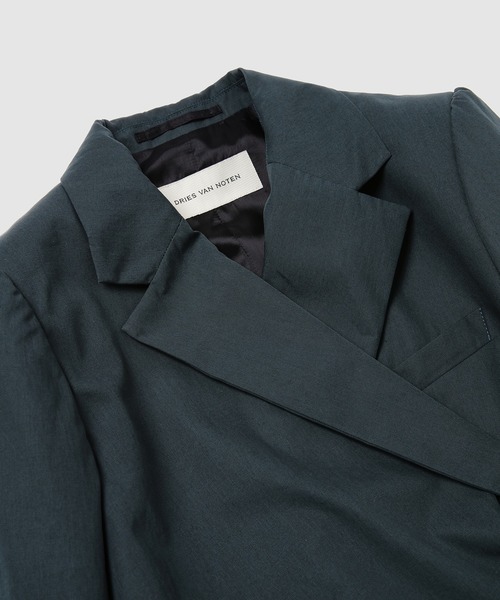 DRIES VAN NOTEN（ドリスヴァンノッテン）の「BELINE 4309 W.W.JACKET（テーラードジャケット・レディース・ブルーグリーン・36/34）」の3枚目の写真