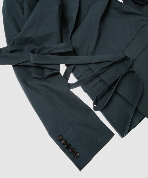 DRIES VAN NOTEN（ドリスヴァンノッテン）の「BELINE 4309 W.W.JACKET（テーラードジャケット・レディース・ブルーグリーン・36/34）」の10枚目の写真