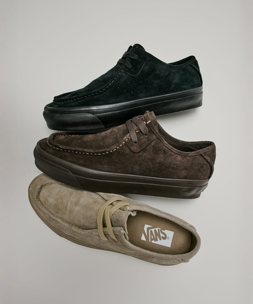 VANS(バンズ)の「VANS PREMIUM SF モック ロー / LX Carver Low BLACK/BLACK VN000Z3XBKA1(モカシン/デッキシューズ・メンズ・ブラック・10/9.5/6.5/12/11.5/11/10.5/6/5.5/5/4.5/4/9/8.5/8/7.5/7)」の6枚目の写真