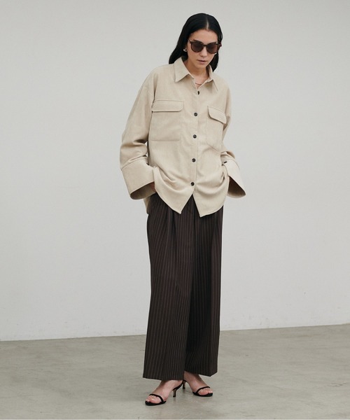 LARUTA(ラルータ)の「【LARUTA】ツイル2タックパンツ(スラックス・レディース・その他2/その他1/ベージュ/チャコールグレー・FREE)」の13枚目の写真