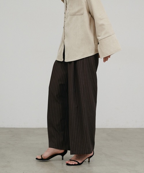 LARUTA(ラルータ)の「【LARUTA】ツイル2タックパンツ(スラックス・レディース・その他2/その他1/ベージュ/チャコールグレー・FREE)」の12枚目の写真