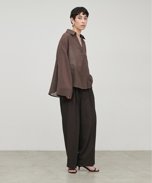 LARUTA(ラルータ)の「【LARUTA】ツイル2タックパンツ(スラックス・レディース・その他2/その他1/ベージュ/チャコールグレー・FREE)」の18枚目の写真