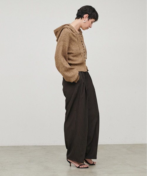 LARUTA(ラルータ)の「【LARUTA】ツイル2タックパンツ(スラックス・レディース・その他2/その他1/ベージュ/チャコールグレー・FREE)」の20枚目の写真