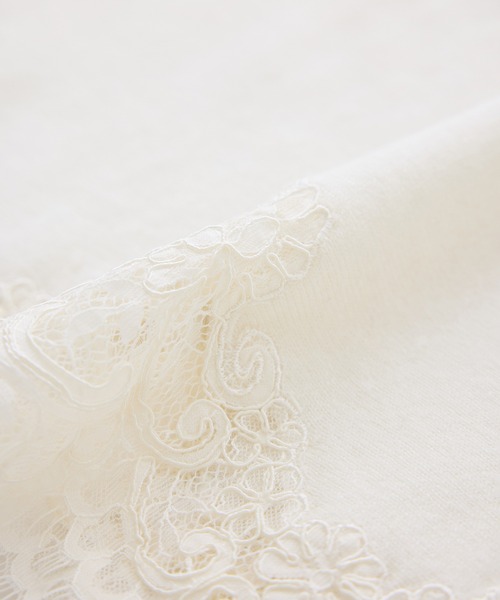 ROPE'（ロペ）の「【J'aDoRe・一部店舗限定サイズ】ヘムレースフレアニットプルオーバー/イージーケア（ニット/セーター・レディース・チャコールグレー/ブラック/オフホワイト・38）」の21枚目の写真