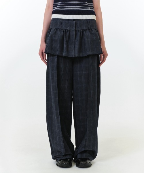 GRVRGROVE(グローブ)の「MARINA PANTS(その他パンツ・レディース・ブラック系その他/ストライプ/チェック・SMALL/MEDIUM)」の1枚目の写真