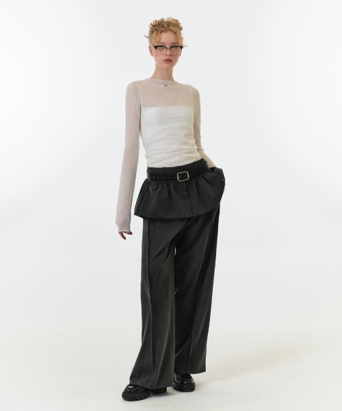 GRVRGROVE(グローブ)の「MARINA PANTS(その他パンツ・レディース・ブラック系その他/ストライプ/チェック・SMALL/MEDIUM)」の5枚目の写真